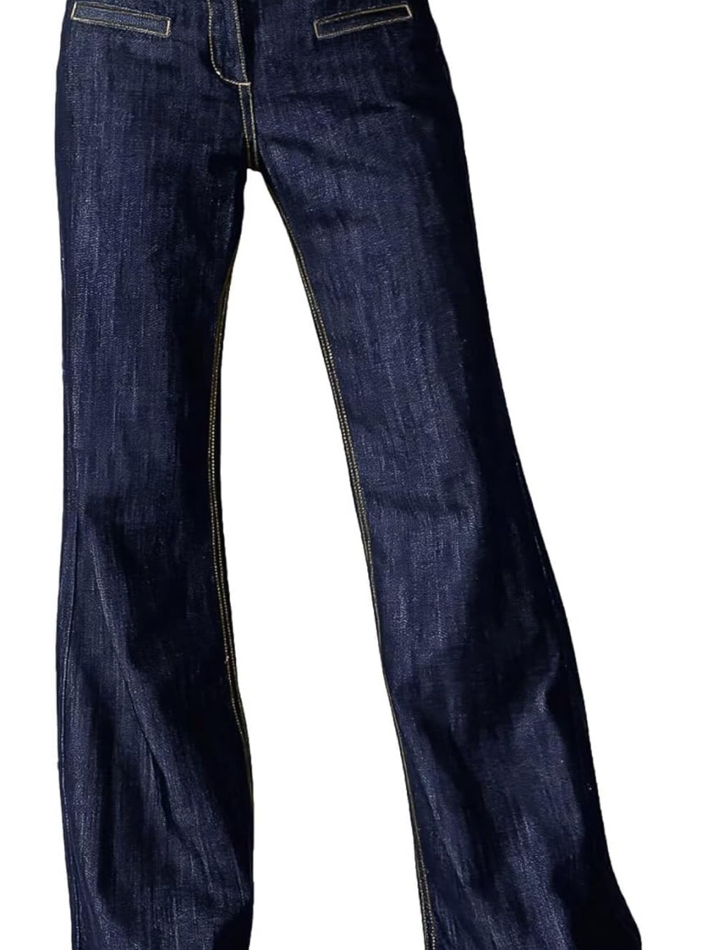 High-Rise Dark Indigo Wide-Leg Jeans for Women